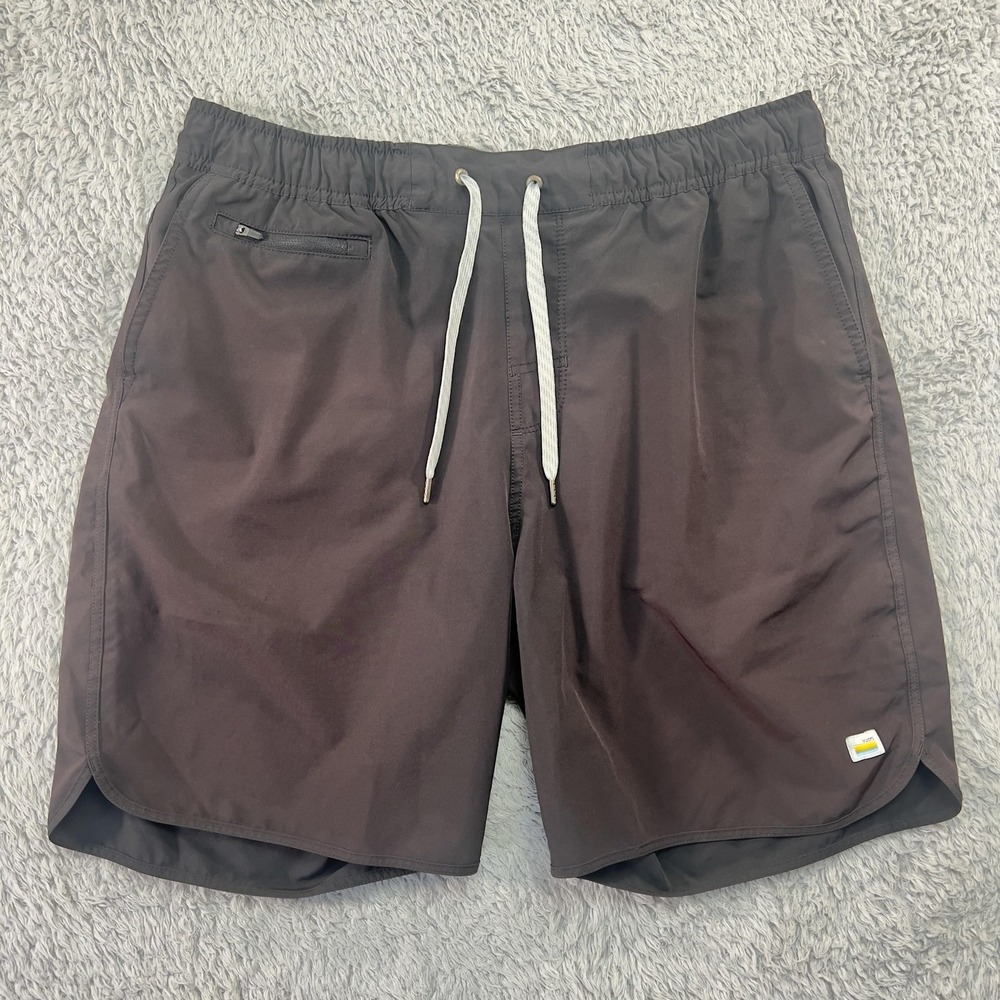 Vuori Banks Shorts Mens XL Black Performance Stretch Lined Athleisure V330